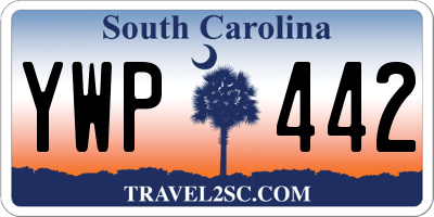 SC license plate YWP442