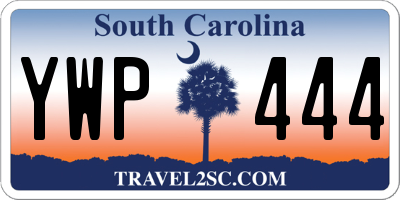 SC license plate YWP444
