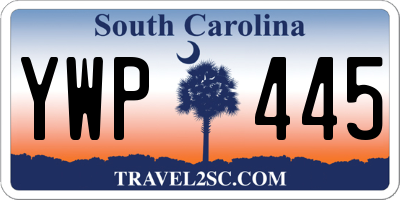 SC license plate YWP445