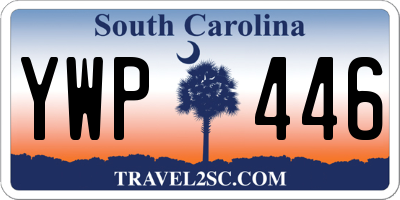 SC license plate YWP446