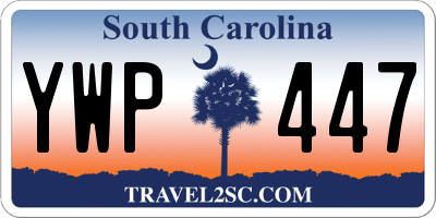 SC license plate YWP447