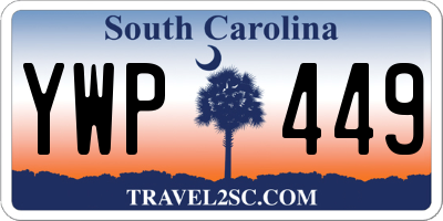 SC license plate YWP449