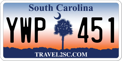 SC license plate YWP451