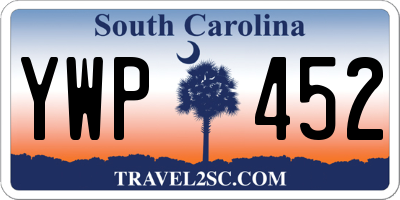 SC license plate YWP452