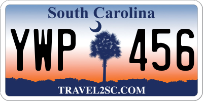 SC license plate YWP456