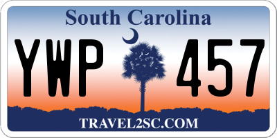 SC license plate YWP457