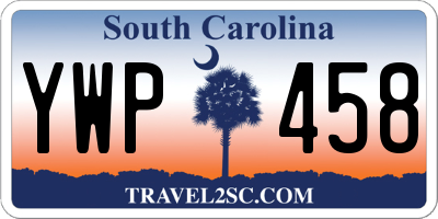 SC license plate YWP458