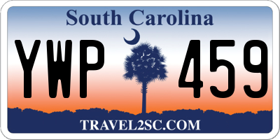 SC license plate YWP459