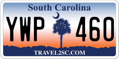SC license plate YWP460