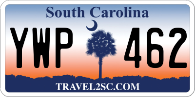SC license plate YWP462