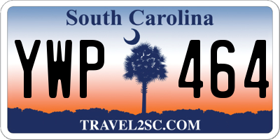 SC license plate YWP464