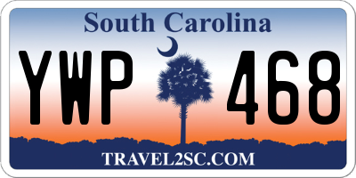 SC license plate YWP468