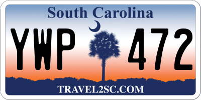 SC license plate YWP472