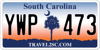 SC license plate YWP473
