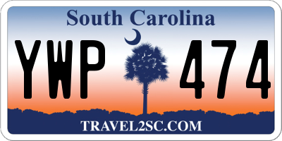 SC license plate YWP474
