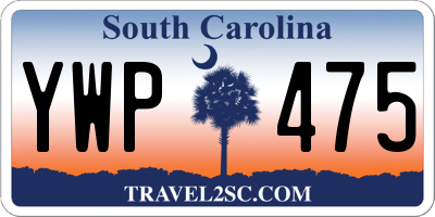 SC license plate YWP475