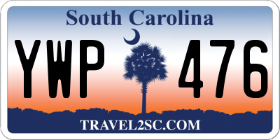 SC license plate YWP476