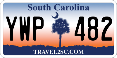 SC license plate YWP482