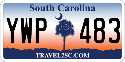 SC license plate YWP483