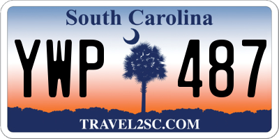 SC license plate YWP487