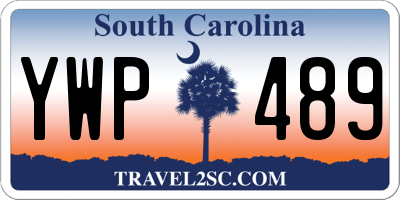 SC license plate YWP489
