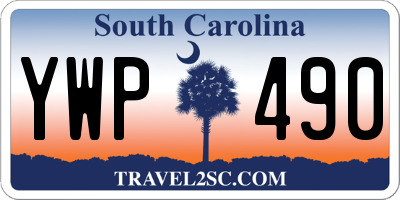SC license plate YWP490