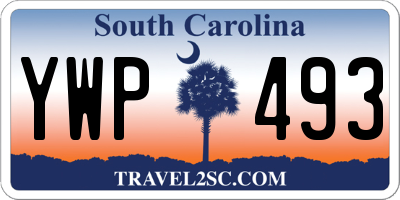 SC license plate YWP493
