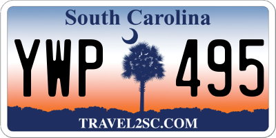 SC license plate YWP495