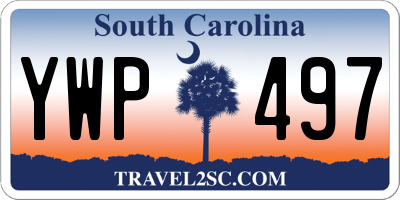 SC license plate YWP497
