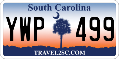 SC license plate YWP499