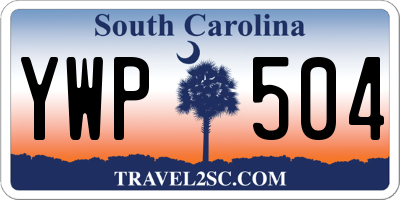 SC license plate YWP504