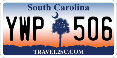 SC license plate YWP506