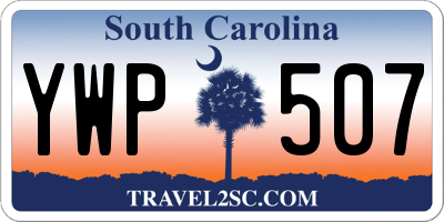 SC license plate YWP507