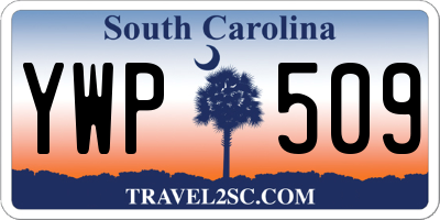 SC license plate YWP509