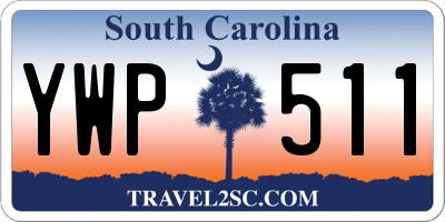 SC license plate YWP511