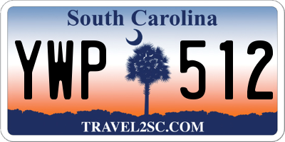 SC license plate YWP512
