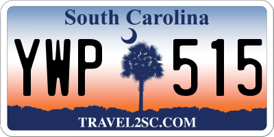 SC license plate YWP515