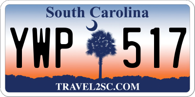 SC license plate YWP517