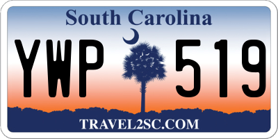 SC license plate YWP519