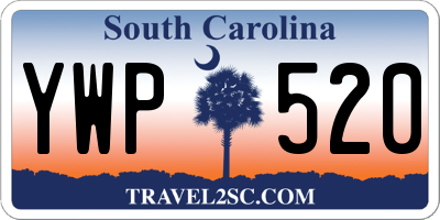 SC license plate YWP520