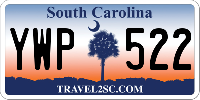 SC license plate YWP522