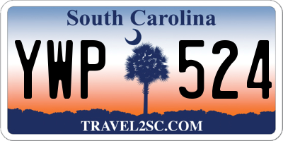 SC license plate YWP524