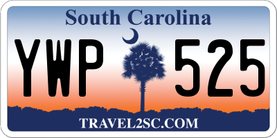 SC license plate YWP525