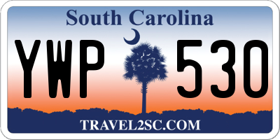 SC license plate YWP530