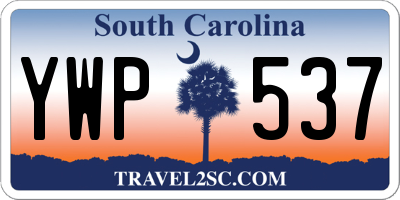 SC license plate YWP537