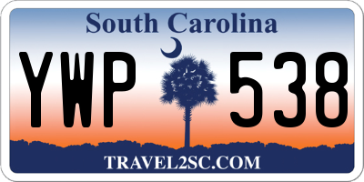 SC license plate YWP538