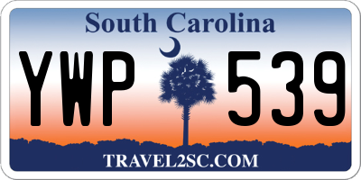 SC license plate YWP539