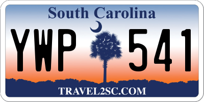 SC license plate YWP541