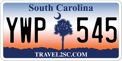 SC license plate YWP545