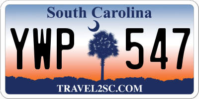 SC license plate YWP547
